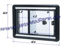 Seitz S4 Schiebefenster 800 x 350 mm