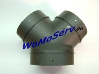 Y-Stück ø 80 mm Ausgang 2 x 65/72 mm