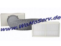 Flexible Raumluftansaugung, 2m - kpl. Saphir...