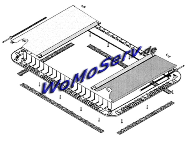 Innenrahmen komplett grau für Heki 2